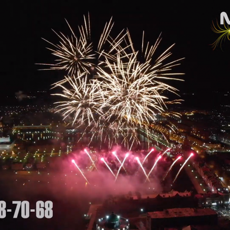 Музыкальный салют в городе Йошкар-Ола 9 Мая 2021 года День Победы